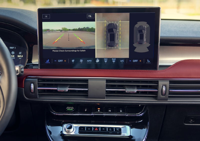 The large center touchscreen of a 2024 Lincoln Corsair® SUV is shown. | Friendly Lincoln in Monroe MI
