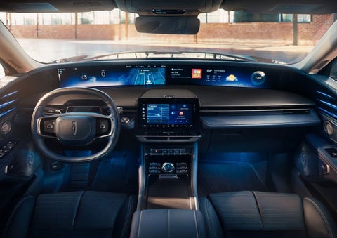The panoramic display is shown in a 2025 Lincoln Nautilus® SUV. | Friendly Lincoln in Monroe MI
