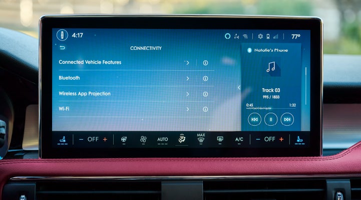 The center display of a 2026 Lincoln Corsair® SUV displays driver information. | Friendly Lincoln in Monroe MI