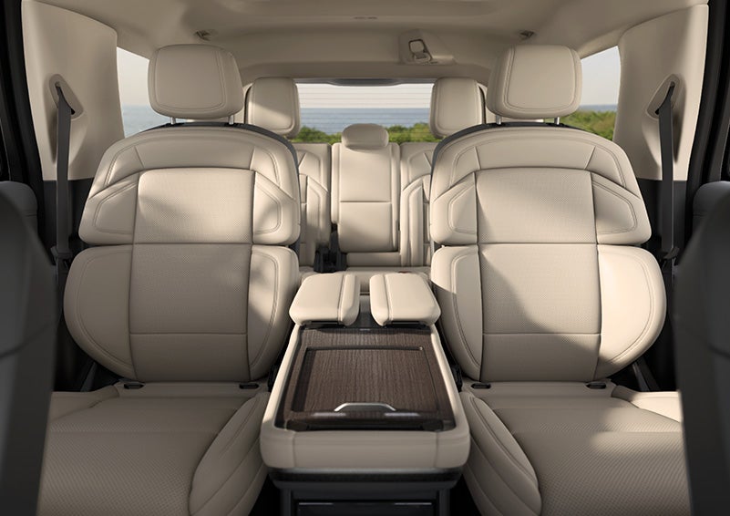 The available second-row seating option for the 2027 Lincoln Navigator® SUV is shown.