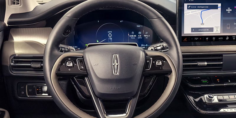 Lincoln Corsair steering wheel interior